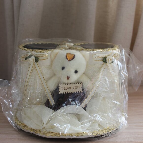 Teddy Bear Cute Makeup Brush/Pencil Holder - Picture 1 of 7